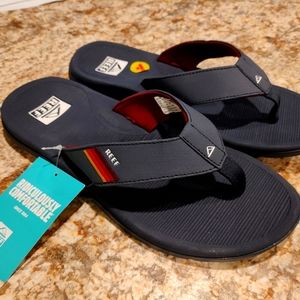 Reef Santa Ana Navy Blue US Mens size 10 flip flop thong sandals